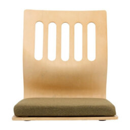 Green Floor Chair Tatami Chair Chair Legless Chair Padded Seat With Backrest & Cushion - thumbnail 3