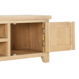 The Furniture Market Cheshire Whitewash Oak Extra Large Tv Stand Unit Up To 80 Widescreen Size - thumbnail 5
