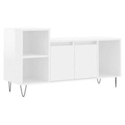 Berkfield Tv Cabinet High Gloss White 100X35X55 Cm Engineered Wood - thumbnail 2