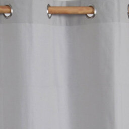 Homescapes Plain Off Grey Cotton Eyelet Curtains 137 X 228 Cm - thumbnail 3