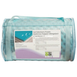 Loops Premium 2 Inch Gel Memory Foam Mattress Topper For King Size Beds - Reversible Design - thumbnail 1
