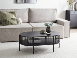 Beliani Retro Coffee Table Oreana Black - thumbnail 2