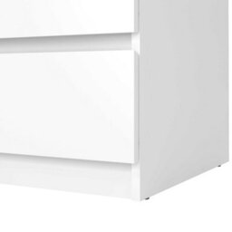 Wyld Haus Budapest 3-Drawer White Gloss Chest Of Drawers, Compact Wooden Storage - thumbnail 8