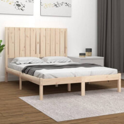 Berkfield Bed Frame Solid Wood Pine 120X200 Cm - thumbnail 1