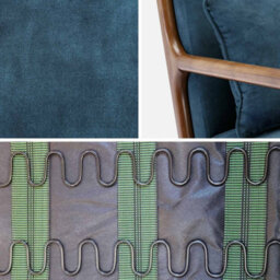 Sweeek - Scandi-Style Armchair In Velvet And Light Walnut-Stained Hevea Wood 65X80X79 Cm - Lorens Velvet - thumbnail 5