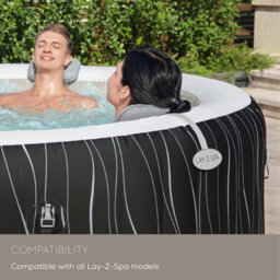 Crystals Set Of 2 Bestway Lay-Z-Spa Padded Pillow Neck And Head Support For Hot Tub - thumbnail 4