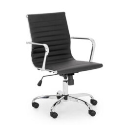 Oakham Executive Calder Office Chair In Black And Chrome