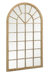 "Mirroroutlet - The Somerley - Large Country Sand Colour Arch Garden Mirror 71""x 40"" (180 X 103 Cm)" - thumbnail 4