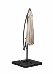 Buttercup Farm Standard Cantilever Over Hanging Parasol With Cross Stand - Steel/polyester - L300 X W300 X H255 Cm - Ivory - thumbnail 6