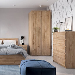 Furniture To Go Fribo Chest Of 5 Drawers In Golden Ribbeck Oak - thumbnail 4