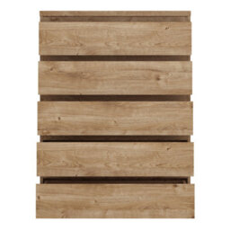 Furniture To Go Fribo Chest Of 5 Drawers In Golden Ribbeck Oak - thumbnail 3