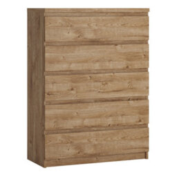 Furniture To Go Fribo Chest Of 5 Drawers In Golden Ribbeck Oak