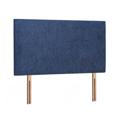 Divan Base Direct Livorno Strutted Upholstered Headboard 5Ft King - Chenile Navy