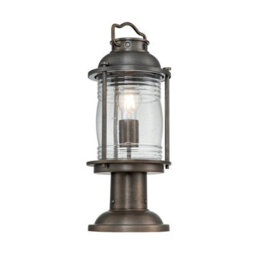Luminosa Lighting Elstead Kichler Ashland Bay Outdoor Pedestal Light Burnished Bronze, Ip44 - thumbnail 1