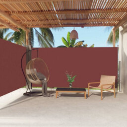 Berkfield Retractable Side Awning Brown 180X600 Cm