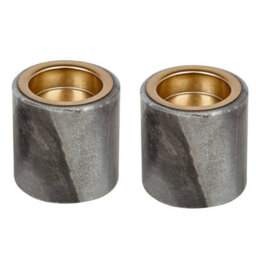 Urbn-Living Urbnliving 7Cm Marble Tea Light Candle Holder - Elegant Home Décor & Centrepiece Gift Set Of 2 - thumbnail 2