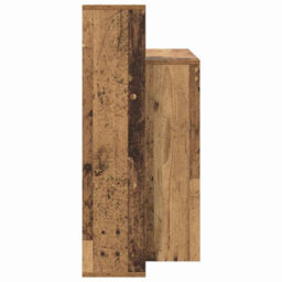 Berkfield Computer Desk Old Wood Engineered Wood Medium Computer Desk - thumbnail 5