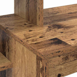 Berkfield Computer Desk Old Wood Engineered Wood Medium Computer Desk - thumbnail 7