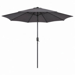 Shopnbits 3M Garden Parasol Umbrella Outdoor Patio Sun Shade Crank Tilt Uv Water Resistant Grey