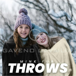 Gc Gaveno Cavailia Luxury Faux Fur Throw 150X200 Cm Cream Fleece Blanket For Double Bed & Sofa Bed - thumbnail 2