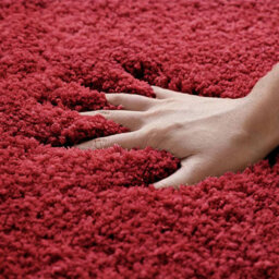 Allure Bath Fashions Deep Pile Microfibre Non Slip Bath Mat Set - Burgundy - thumbnail 3