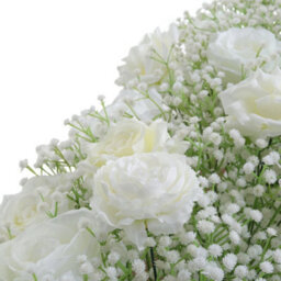 Living And Home Artificial White Rose Flowers Arrangement For Home Wedding Decoration - thumbnail 6