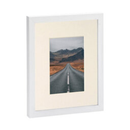 "Nicola Spring Photo Frame With 4"" X 6"" Mount - 8"" X 10"" - White/ivory" - thumbnail 1