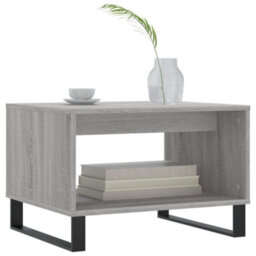 Berkfield Coffee Table Grey Sonoma 60X50X40 Cm Engineered Wood - thumbnail 3