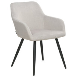 Beliani Set Of 2 Dining Chairs Casmalia Velvet Taupe - thumbnail 4
