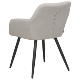 Beliani Set Of 2 Dining Chairs Casmalia Velvet Taupe - thumbnail 6