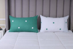 Ameha Print Duvet Cover 3 Piece Set Green & White Dotted Pattern Anti Allergic Microfiber Super King (260X220Cm) - thumbnail 5