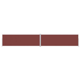 Walplus Retractable Side Awning Garden Sun Shade Canopy Gazebo For Back Door, Porch, Patio Brown 200X1200 Cm - thumbnail 2