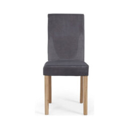 Furniture 48 Evie Grey Velvet Dining Chairs (Pair) - thumbnail 1