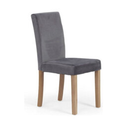 Furniture 48 Evie Grey Velvet Dining Chairs (Pair) - thumbnail 2