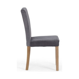 Furniture 48 Evie Grey Velvet Dining Chairs (Pair) - thumbnail 3