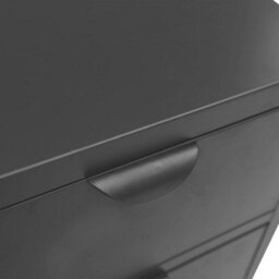 Berkfield Sideboard Anthracite 75X35X70 Cm Steel And Tempered Glass - thumbnail 9