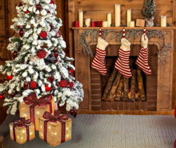 Christmas Light Up Gift Boxes - 3Pc Led Decoration Set With 58 Warm White Lights (Golden Box With Red Bow) - thumbnail 5
