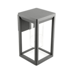 CGC Lighting Cgc Outdoor Outside Wall Light Anthracite Grey E27 Lantern Clear Diffuser Ip54 Porch Security - thumbnail 4