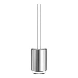 GoodHome Atocha Grey Stainless Steel Toilet Brush & Holder - thumbnail 3