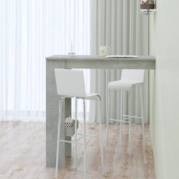 Berkfield Wall Bar Table Concrete Grey 102X45X103.5 Cm Engineered Wood - thumbnail 6