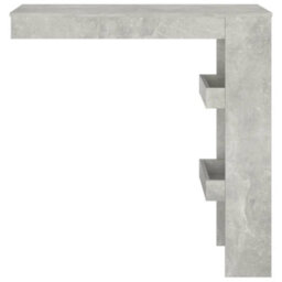 Berkfield Wall Bar Table Concrete Grey 102X45X103.5 Cm Engineered Wood - thumbnail 3