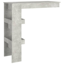 Berkfield Wall Bar Table Concrete Grey 102X45X103.5 Cm Engineered Wood - thumbnail 5