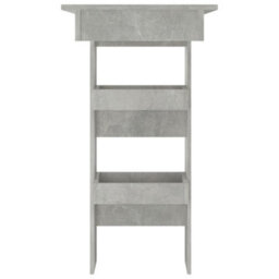 Berkfield Wall Bar Table Concrete Grey 102X45X103.5 Cm Engineered Wood - thumbnail 4