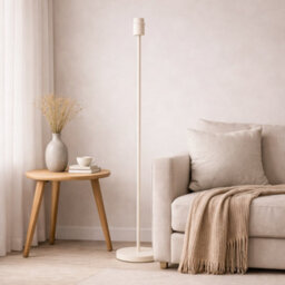CGC Interiors Cgc Lena Off White Straight Floor Lamp - thumbnail 2