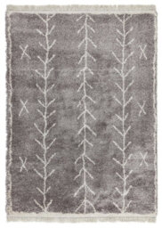 Grey Shaggy Kilim Luxurious Modern Moroccan Rug For Dining Room-200Cm X 290Cm