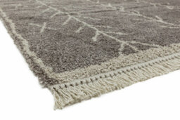Grey Shaggy Kilim Luxurious Modern Moroccan Rug For Dining Room-200Cm X 290Cm - thumbnail 3