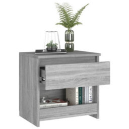 Berkfield Bedside Cabinets 2 Pcs Grey Sonoma 40X30X39 Cm Engineered Wood - thumbnail 3
