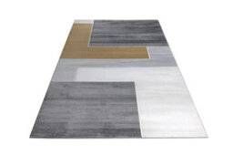 Stratus Interiors Hartley Large Living Room Neutral Rug 200 X 290 Cm - Grey / Mustard / Cream / Light Grey - Large - thumbnail 1