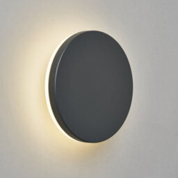 Litecraft Diosa Anthracite Led Round Outdoor Wall Light - thumbnail 3