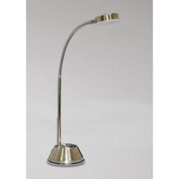 Luminosa Lighting Luminosa Tobias Table Lamp 1 Light 3W Led 3000K, 300Lm, Satin Nickel/frosted Acrylic/polished Chrome - thumbnail 2